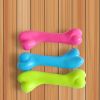 1pc Pet Toy; Soft Bone Shape Toy; Dog Teething Training Bite Resistant Chew Toys