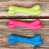 1pc Pet Toy; Soft Bone Shape Toy; Dog Teething Training Bite Resistant Chew Toys