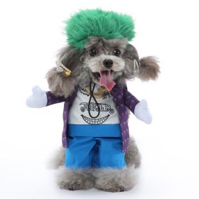 Pet Supplies Cartoon Upright Puppy Clothes (Option: PF86 Fashionista-S)