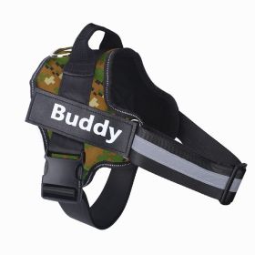 Dog Harness No Pull Reflective Breathable Adjustable Pet (Option: Army Green-M)