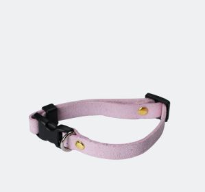 Pet Supplies Pet Cat Dog Accessories Bow Collar Diy Collar Korean Velvet Adjustable (Option: Light Purple-S)