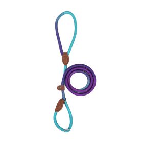 Colorful Durable Bold Nylon Pet Hand Holding Rope (Option: Dark Purple Blue-S)