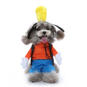 Pet Supplies Cartoon Upright Puppy Clothes (Option: PF90 Big Ears Dog-S)