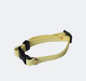 Pet Supplies Pet Cat Dog Accessories Bow Collar Diy Collar Korean Velvet Adjustable (Option: Light Yellow-XL)