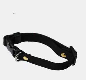 Pet Supplies Pet Cat Dog Accessories Bow Collar Diy Collar Korean Velvet Adjustable (Option: Black-L)