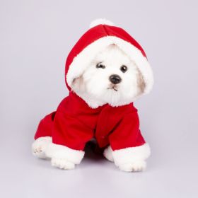 Dog Clothes Santa Claus Pet Four-legged Romper (Option: Christmas Style-L)