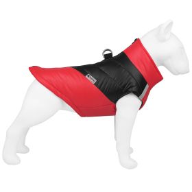 Pet Clothing Waterproof Reflective Dog Clothes Warm (Option: Red-XL)