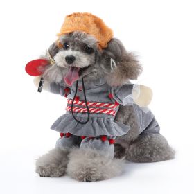 Pet Supplies Cartoon Upright Puppy Clothes (Option: PF84 Lady-L)