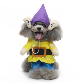 Pet Supplies Cartoon Upright Puppy Clothes (Option: PF87 Genie-L)